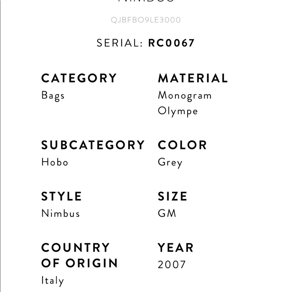 Louis Vuitton Nimbus limited edition bag